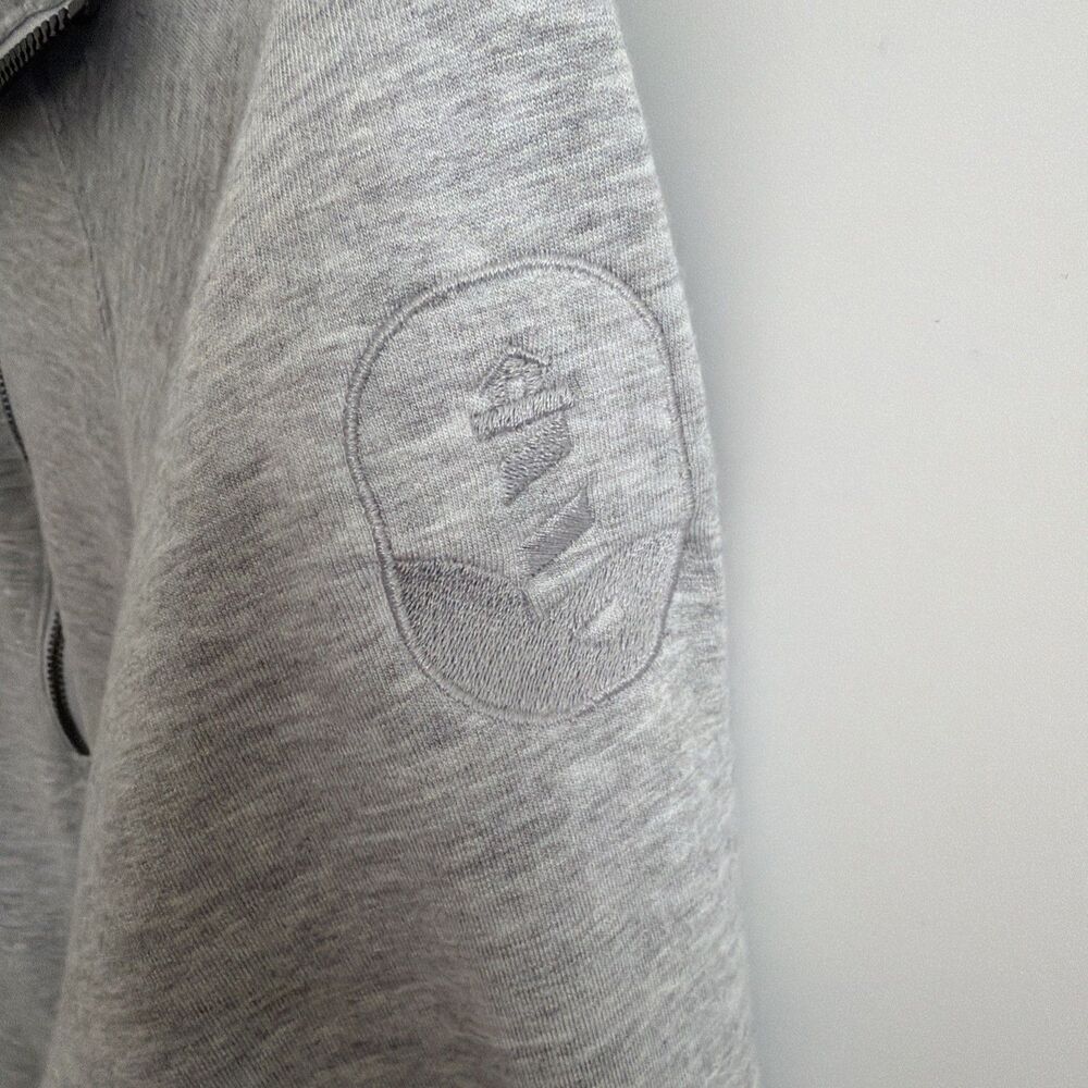 Quince M Supersoft Fleece Half Zip Heather Gray Long Sleeve Pullover Lighthouse - Picture 3 of 14